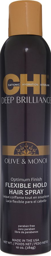 Лак для волос эластичной фиксации Оптимальный результат - CHI Deep BrillIance Hair Spray